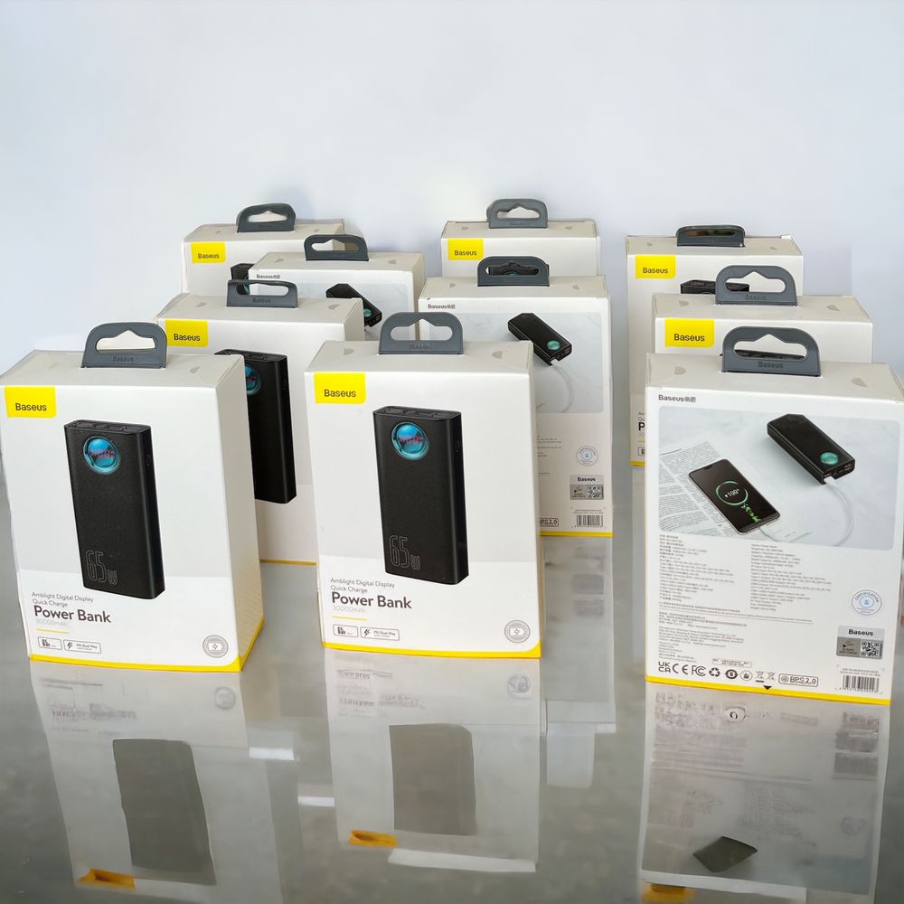 ПаверБанк PowerBank Baseus 30 000, 65w свіжі 07.2023, 1 рік гарантії