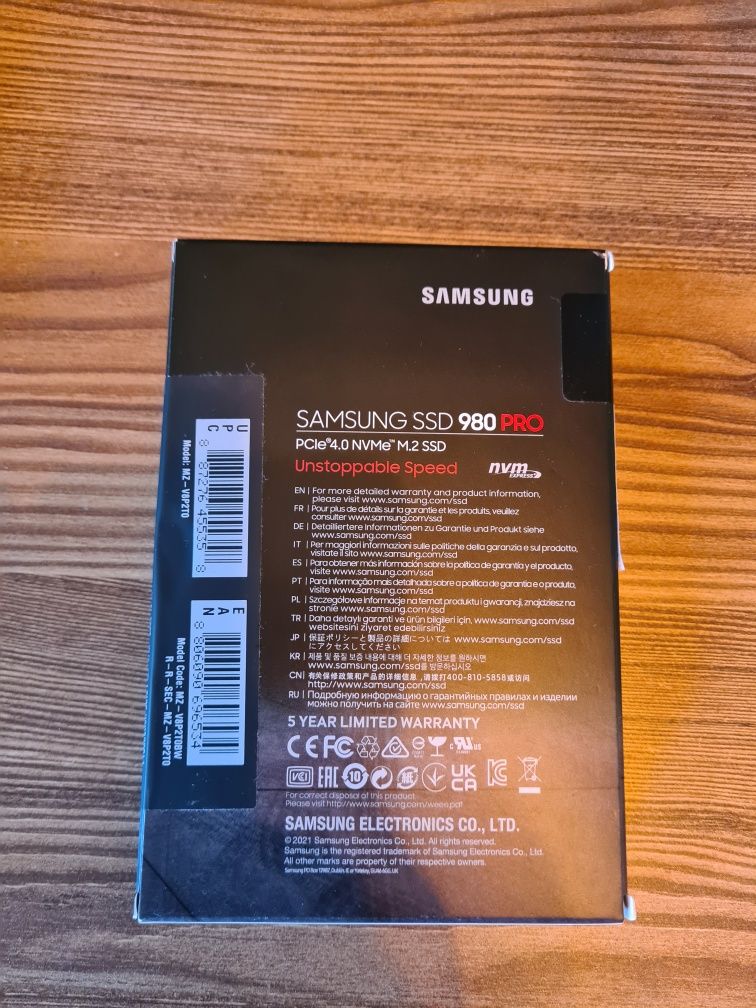Dysk SAMSUNG 980 Pro 2TB SSD M.2 (Nowy)