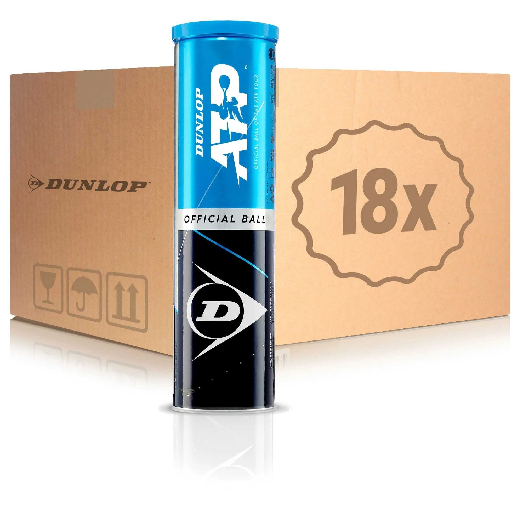 Piłki tenisowe Dunlop ATP karton 18x4 szt.