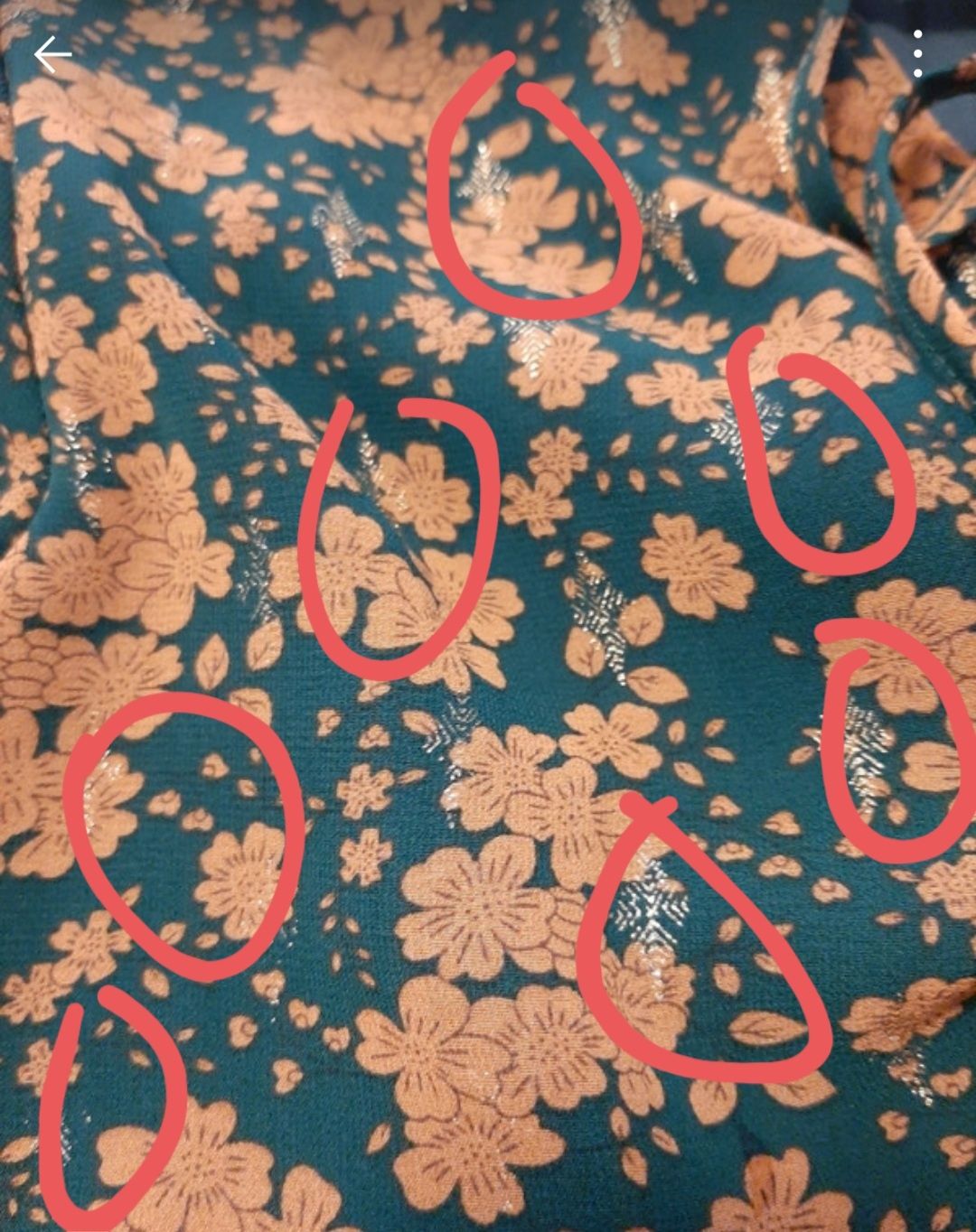 Vestido verde e dourado