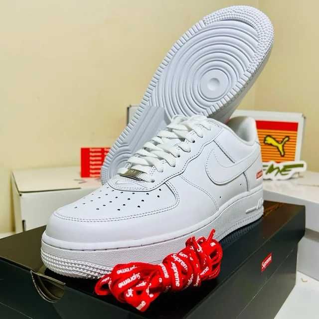 Nike Air Force 1 Low Supreme White 44