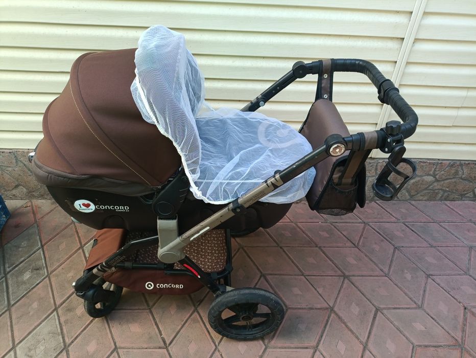 Дитячій візок Concord Wanderer 3 в 1. Колір молочний шоколад. Унисекс.