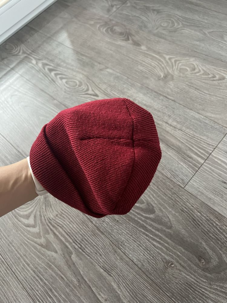 Czpka Beanie Dickies Box Logo Czerwona Rap Trap Streetwear