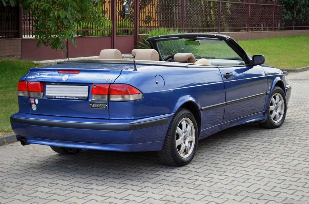 Piękny KLASYK Saab 93 Cabrio 2.0 TURBO  SKÓRY klima oryginał! ZAMIANA