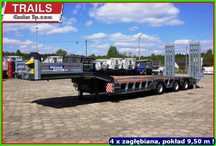 Niskopodłogowa DMC 54 T, dł. 9,60 m, zagłebienia na koła, NAJAZDY HYDRAULICZNE. !!!  Szukasz naczepy na JUŻ !!! Mamy niskiepodwozie z placu ład. 43,0 T!