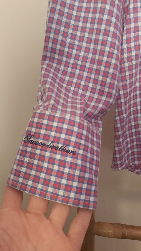 Camisa xadrez multicor da Sacoor Brothers