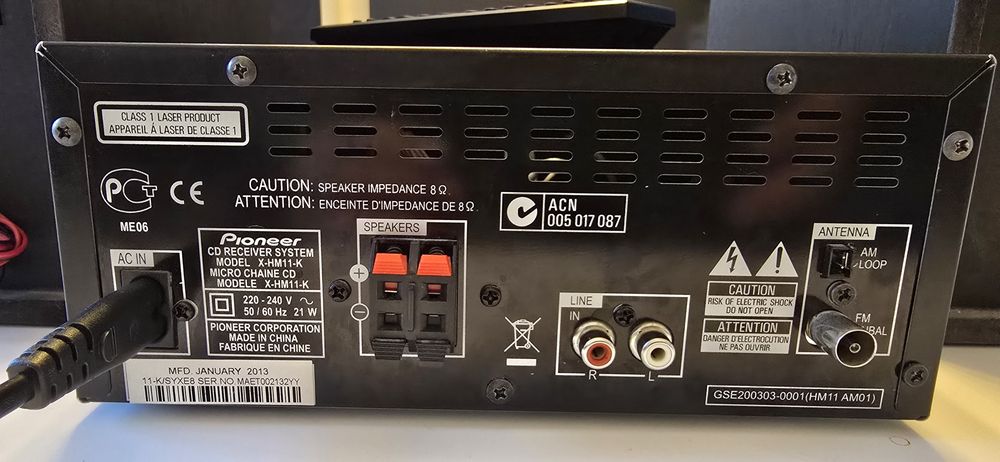 Pioneer X-HM11  system audio