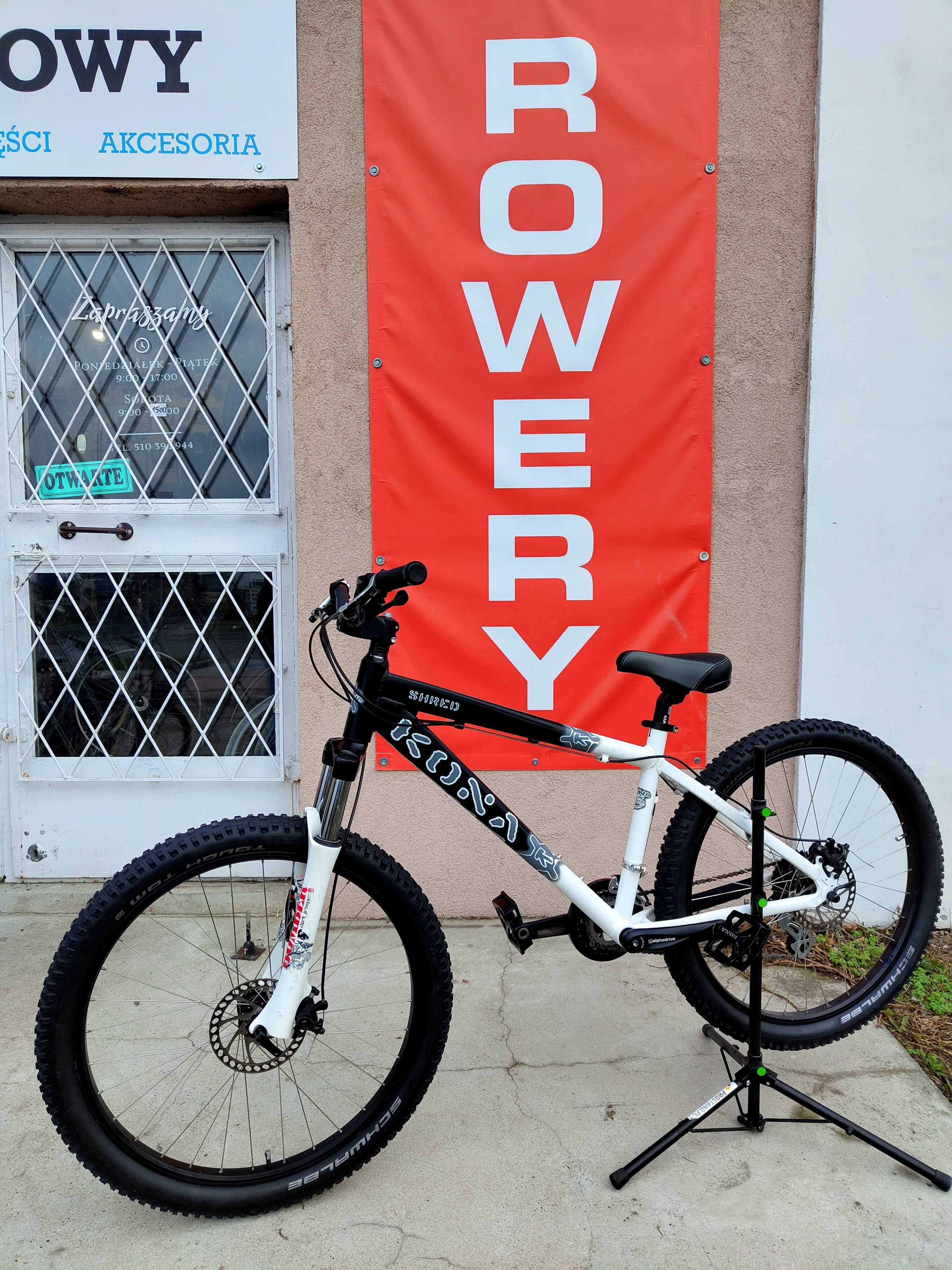 PIĘKNA KONA SHRED Roz. 16" *Koła 26* MARZOCCHI BOMBER Schwalbe Okazja!