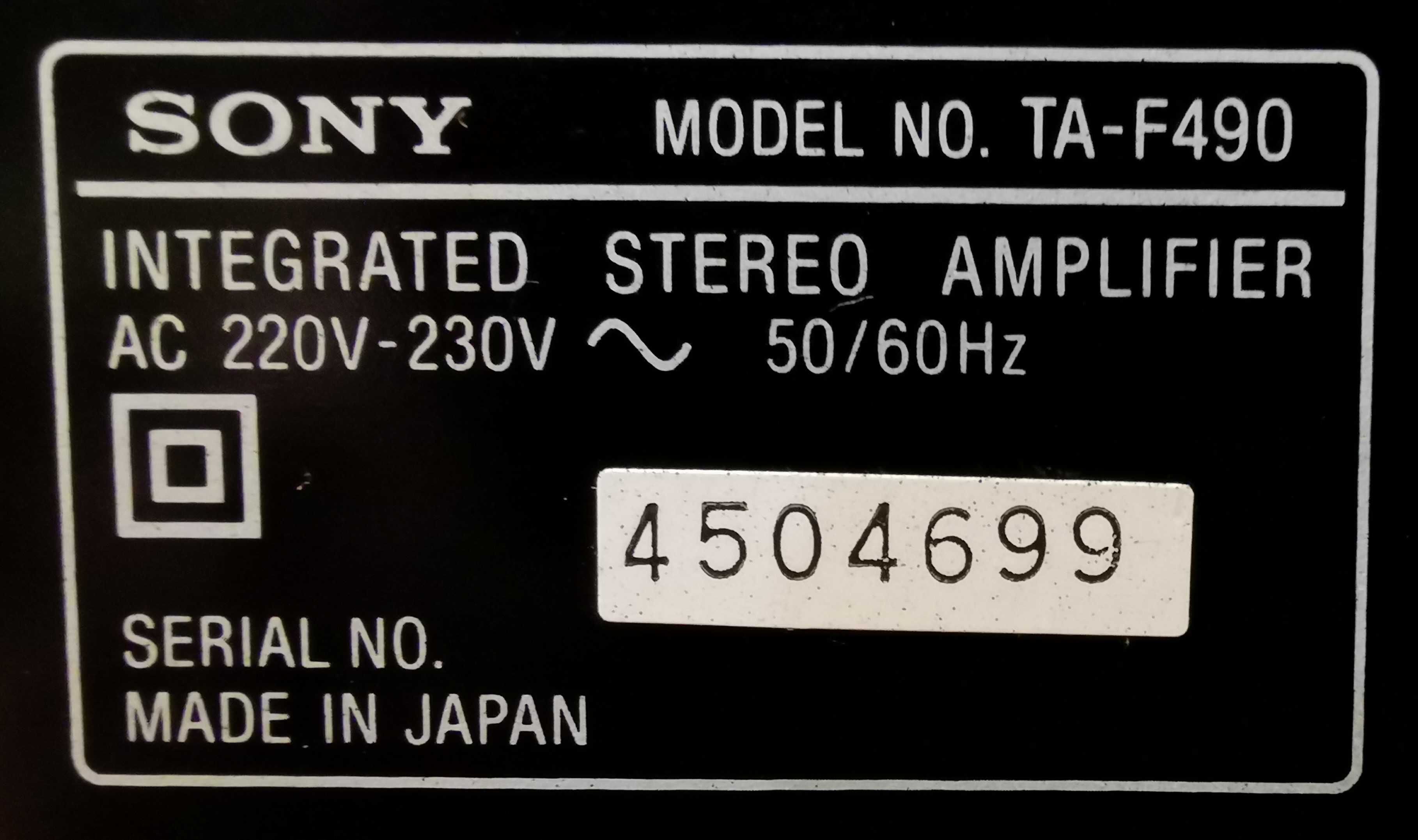 Wzmacniacz stereo Sony TA-F490