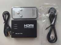 HDMI-переключатель Generic HS35 на 3 порта HDMI с пультом ДУ