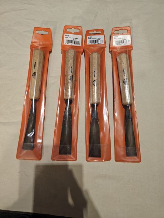 NOWE PROFESJONALNE dłuta STUBAI do rzeżbienia stal węglowa duże20-25mm