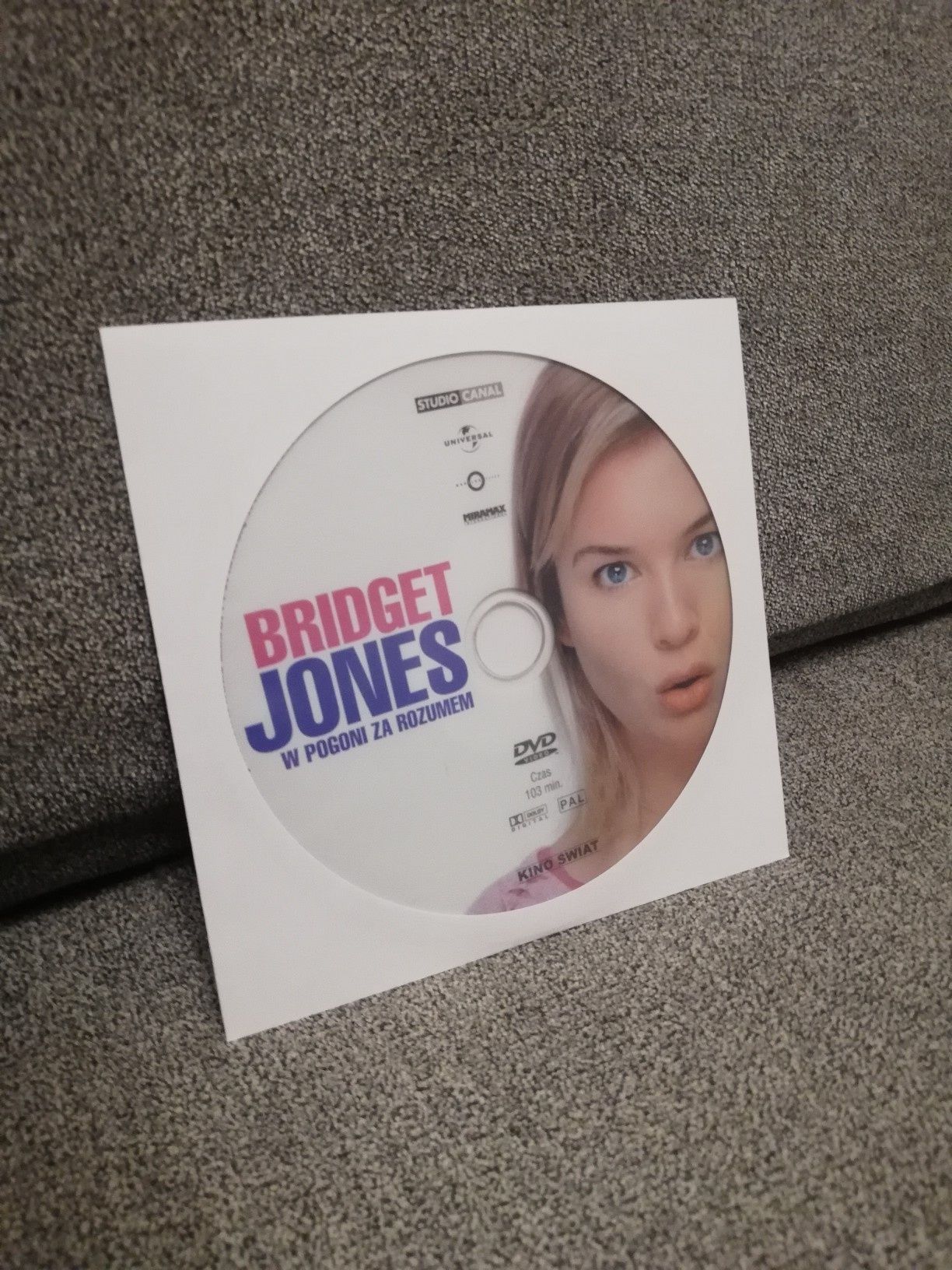 Bridget Jones w pogoni za rozumem DVD opakowanie zastępcze