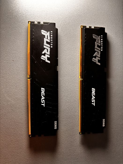 Модуль пам'яті для комп'ютера DDR5 64GB (2x32GB) 6000 MHz Beast Black