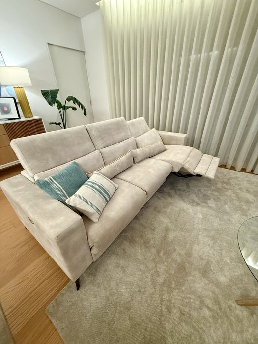 Sofá 3 Lugares com relax electrico 2 lados