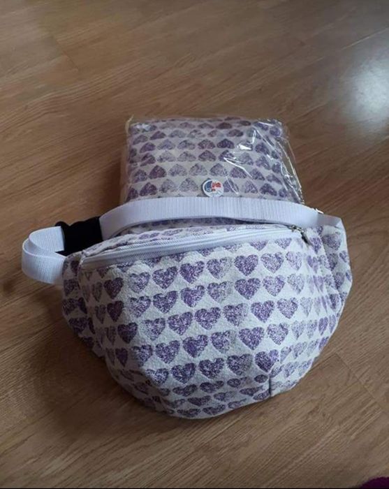 Chusta kółkowa Sensimo Slings Stamphearts Plum na prezent