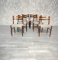 Conjunto de cadeiras de jantar em pau santo Dinamarquesas