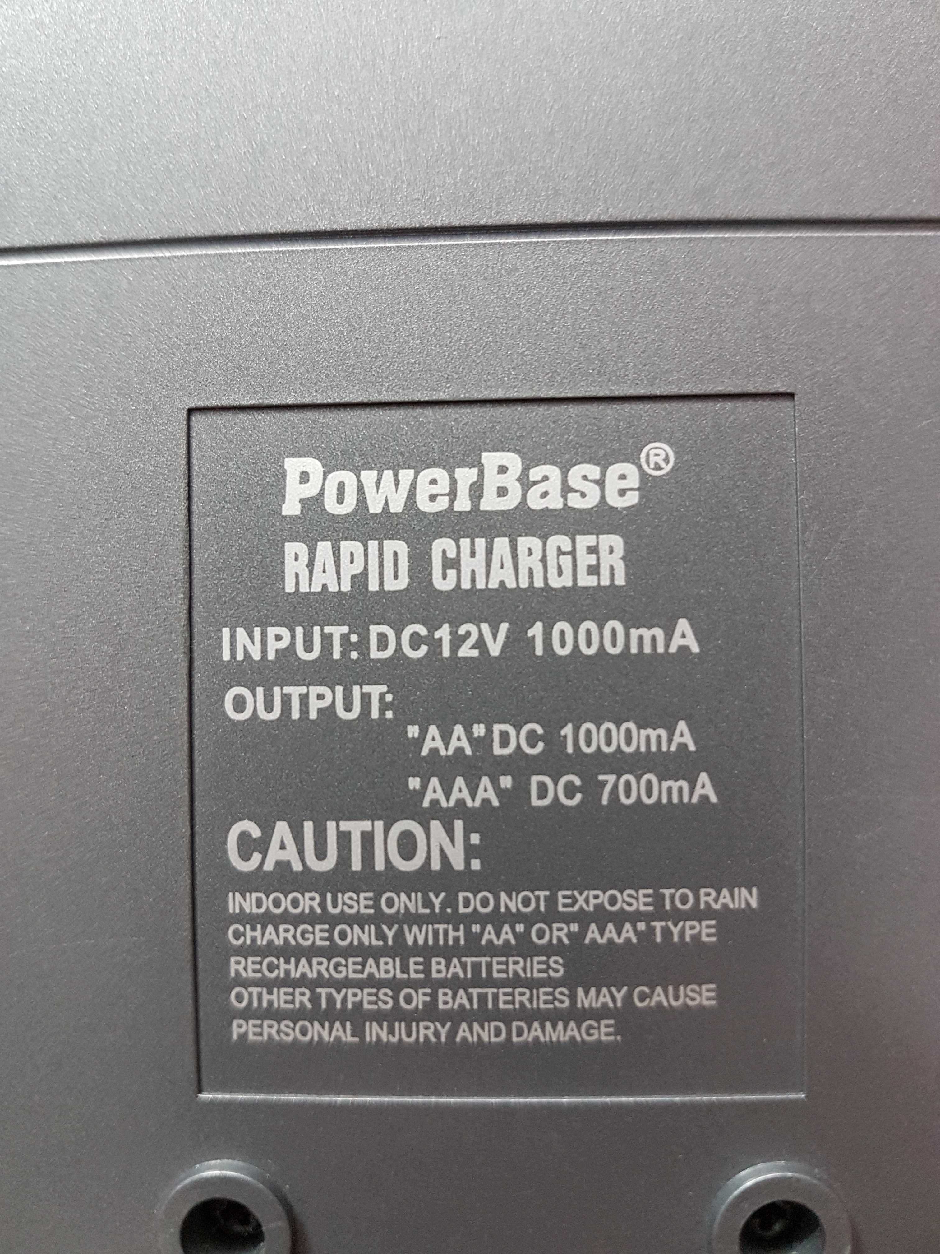 Ładowarka do akumulatorków baterii AA i AAA PowerBase RAPID CHARGER