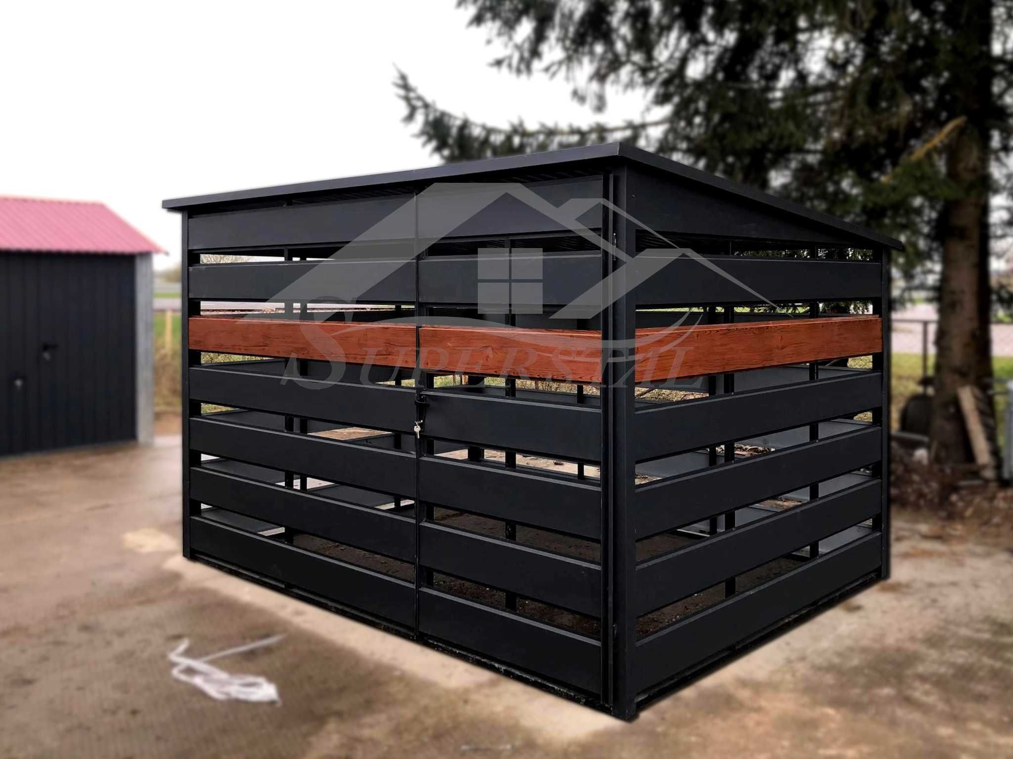Wiata Śmietnikowa na wymiar, segregator, wiata 2x2 2x3 3x2 3x3 3x4 3x5