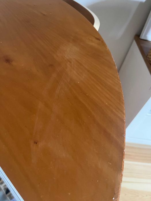 Stół Okrągły PRL Vintage Loft 120cm Metalowe Nogi