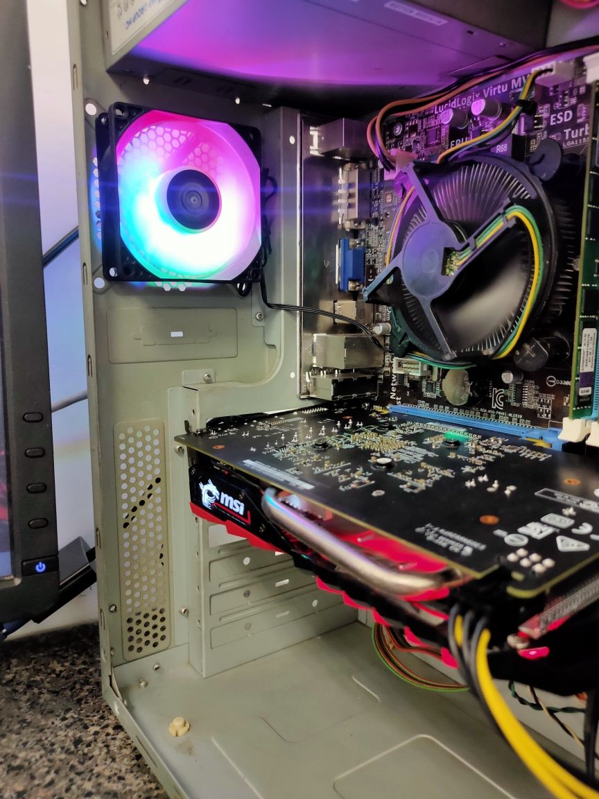 Игровой ПК inte i5/Rx 470 4-Gb/ОЗУ 16Gb/SSD 240Gb Dota Wot GTA