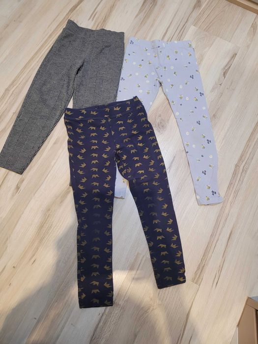 Super leginsy - 3 sztuki - rozmiar 122