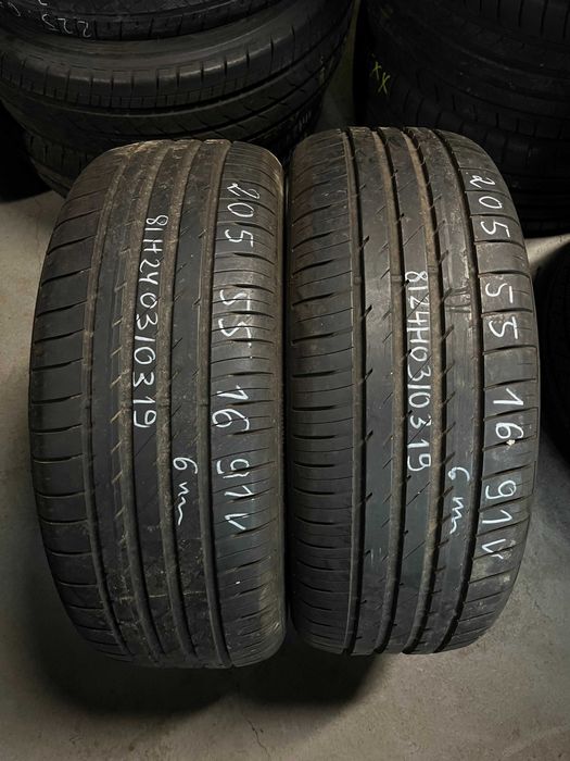 2 szt. opony używane letnie 205/55r16 91V Fulda EcoControl HP