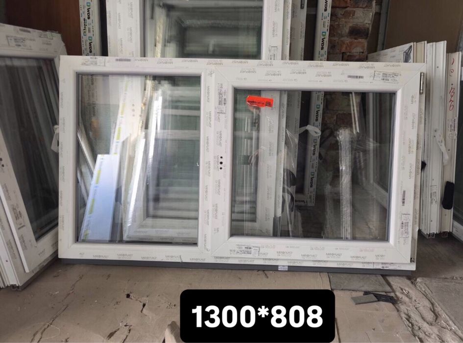 Вікно металопластикове, маленькі розміри, б/у і нові, в наявності