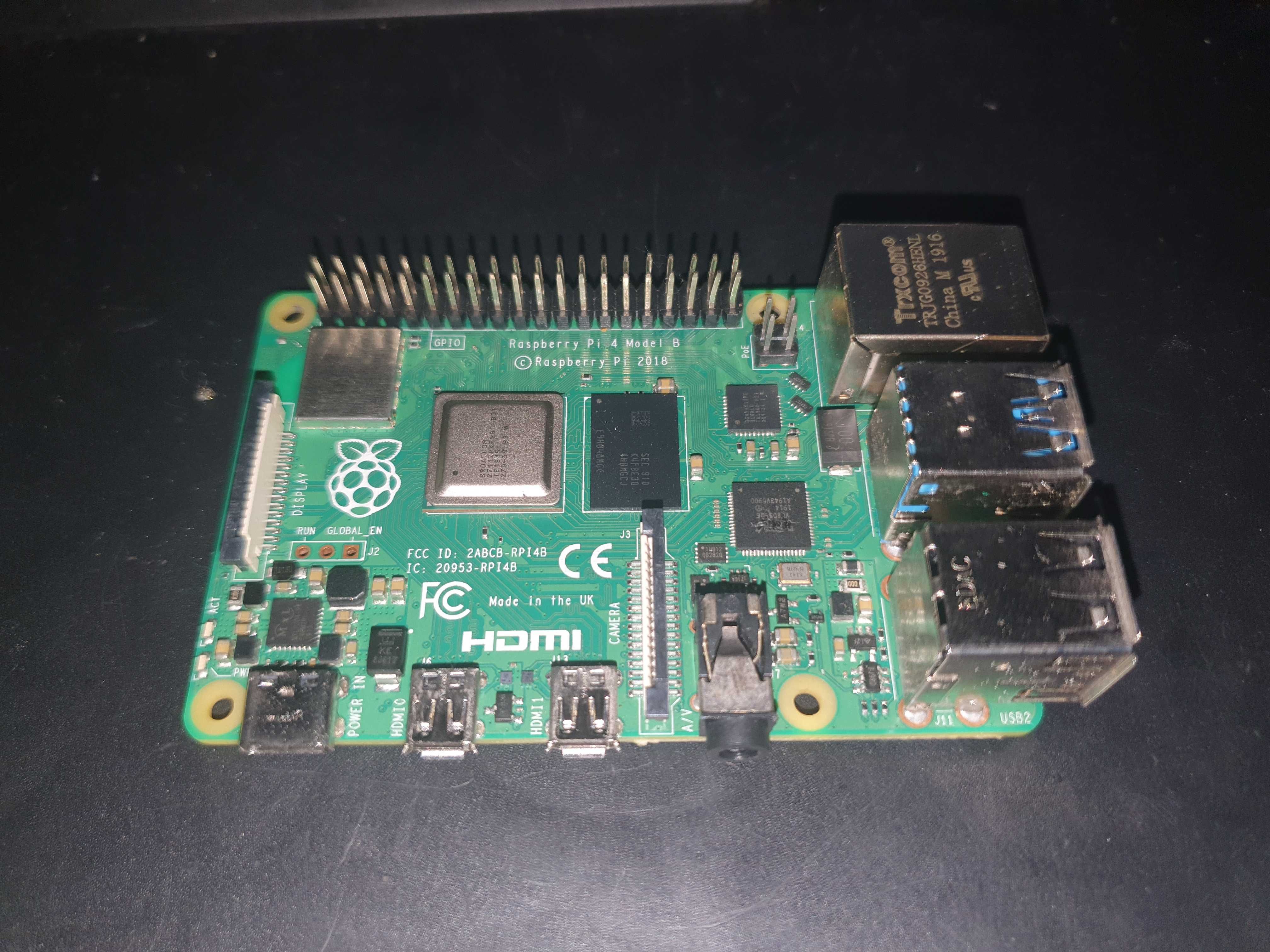Raspberry pi 4 Model B Avariado - para reparação / peças