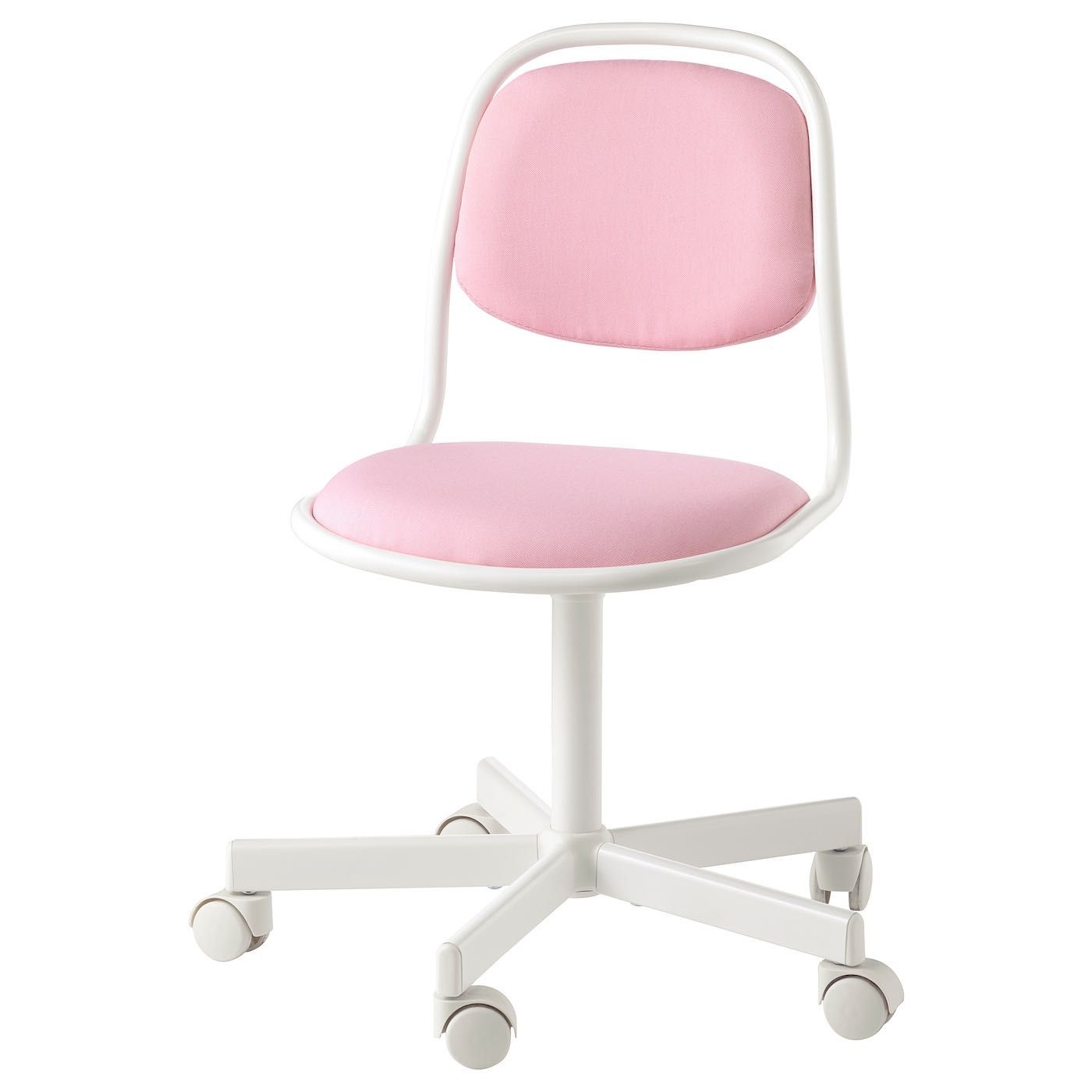 Krzesło biurowe Ikea Orfjall różowe