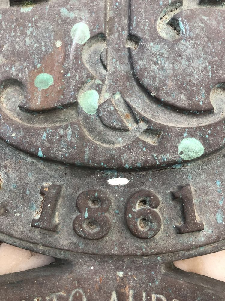 Chapa Bronze Fonseca e Burnay 1861