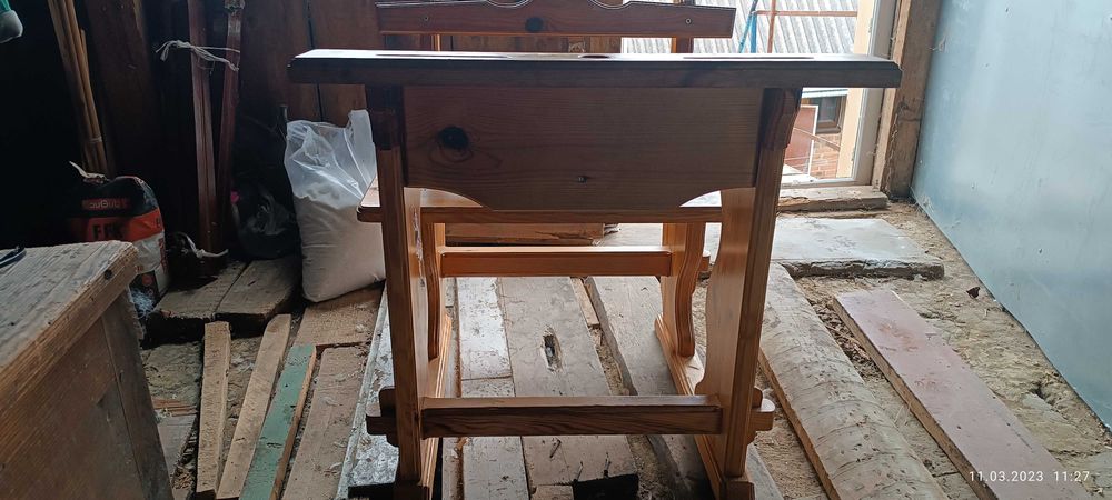Парта лавка, з натурального дерева