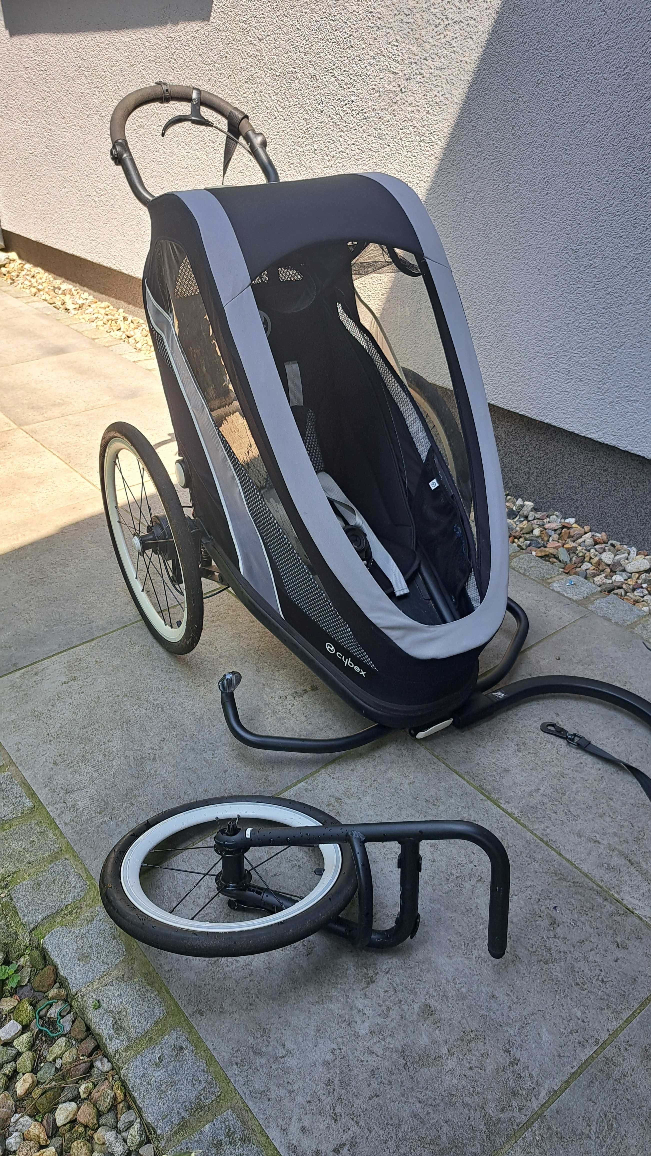 Cybex Zeno -  przyczepka rowerowa + wózek biegowy