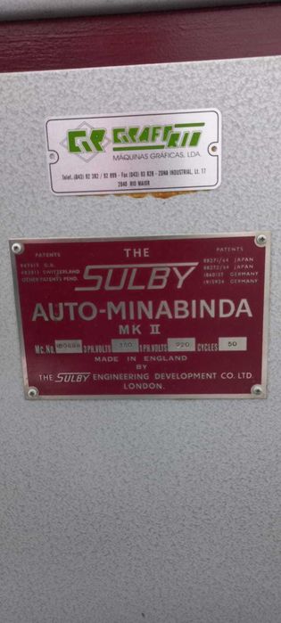 Indústria gráfica - Máquina colar Auto-Minabinda