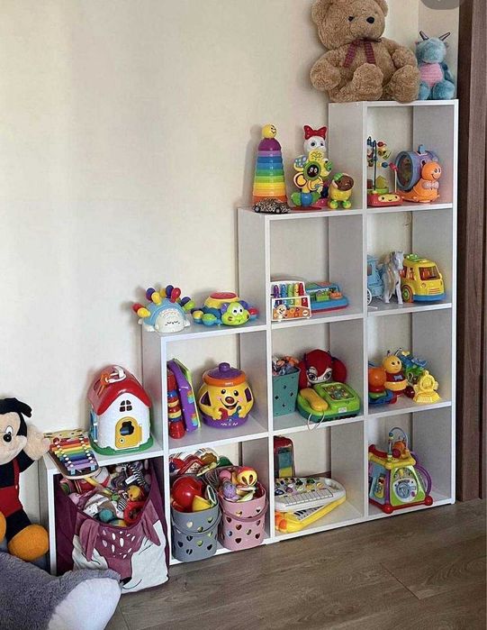 Стелаж дитячий полиця для іграшок етажерка полка стеллаж для книг