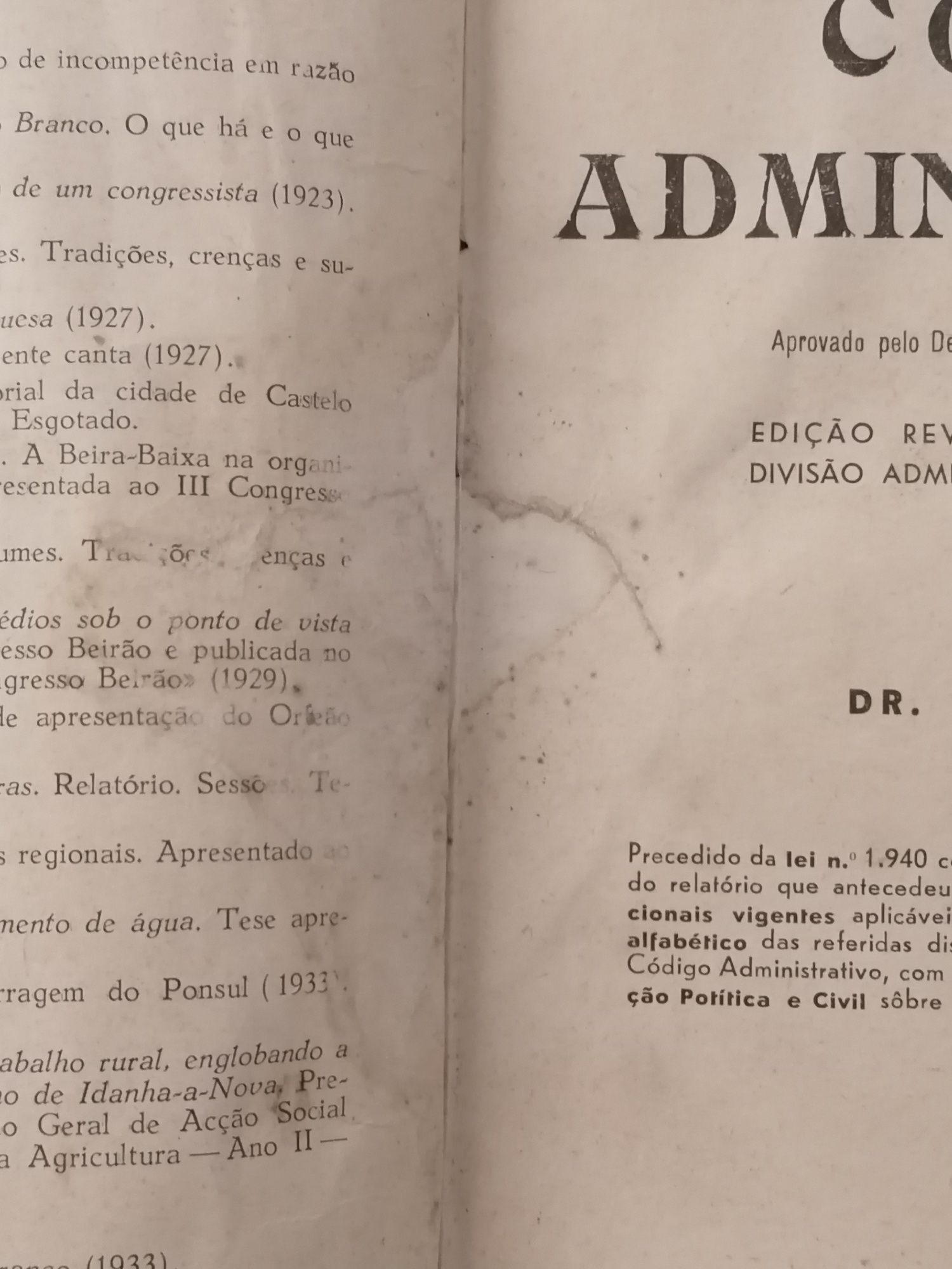 Código Administrativo 1936