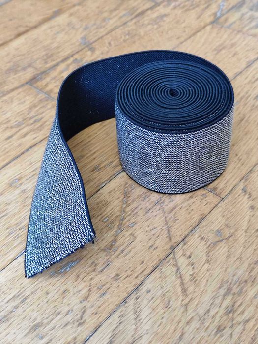 Srebrna gumka do szycia/pas do spódnicy, sukienki