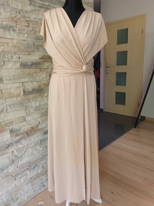 Elegancka sukienka kopertowa, S, jak nowa