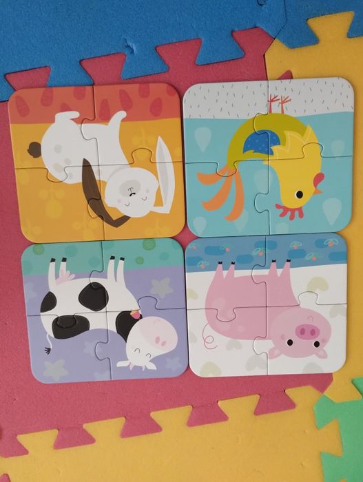 Puzzle 6 sztuk + zagadki smoka obiboka
