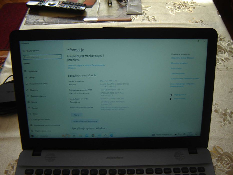 Laptop ASUS X541U/CORE i3/1TB/4 GB/WIN 10