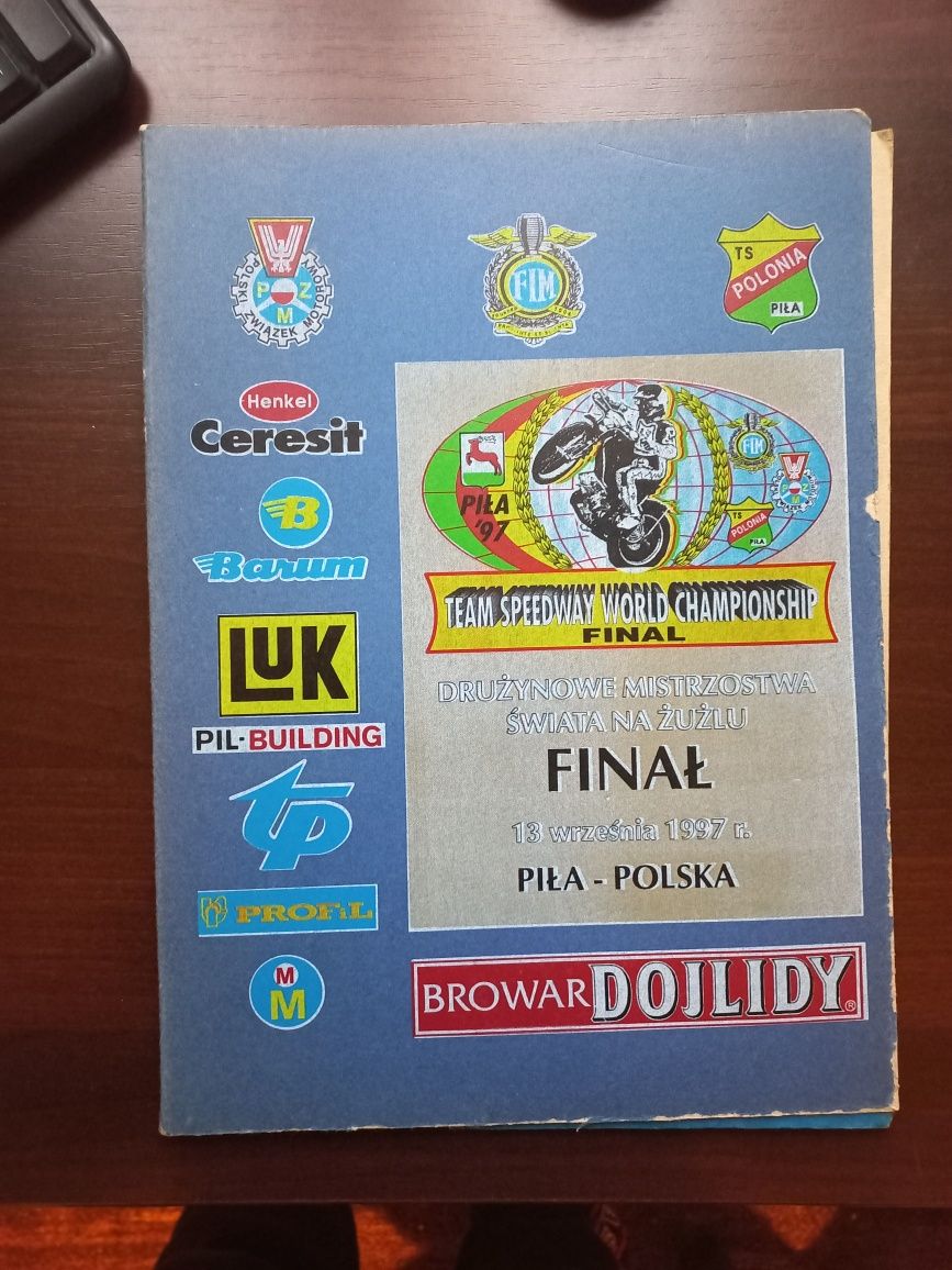 Teczka DMŚ 1997 Piła żużel speedway