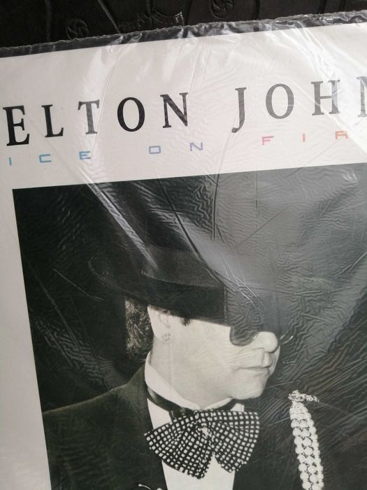 lp , vinil , elton jonh , ice on fire 1985