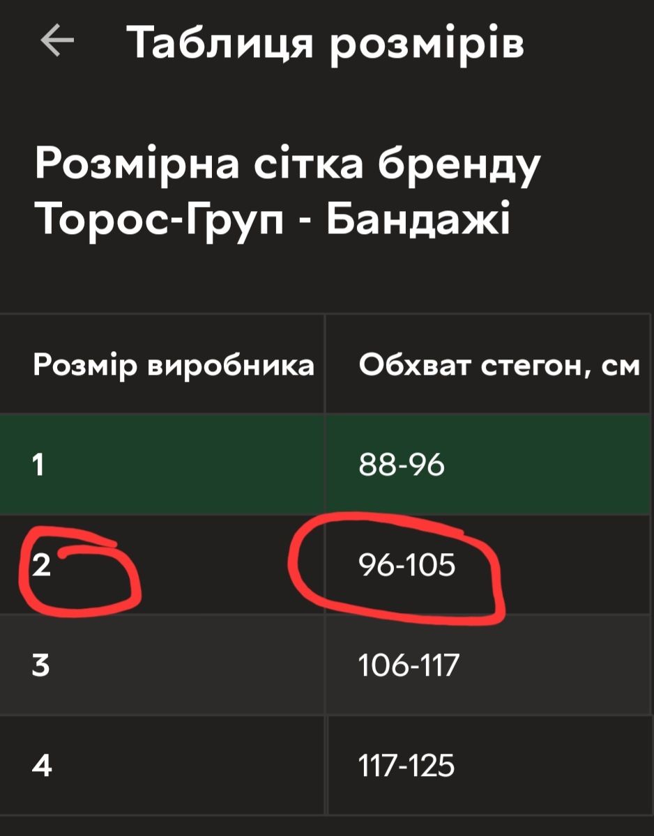 Бандаж до і післяпологовий. Тип 114, розмір 2 (М)