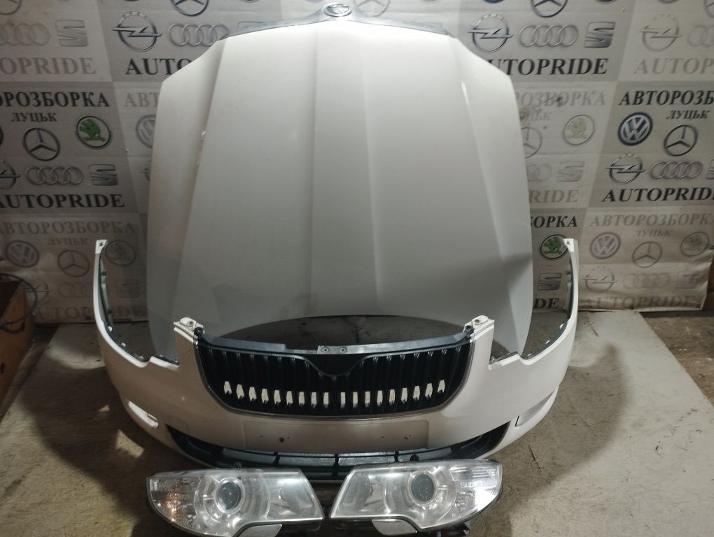 Капот бампер комплект передка Шкода суперб 2 Skoda superb 2