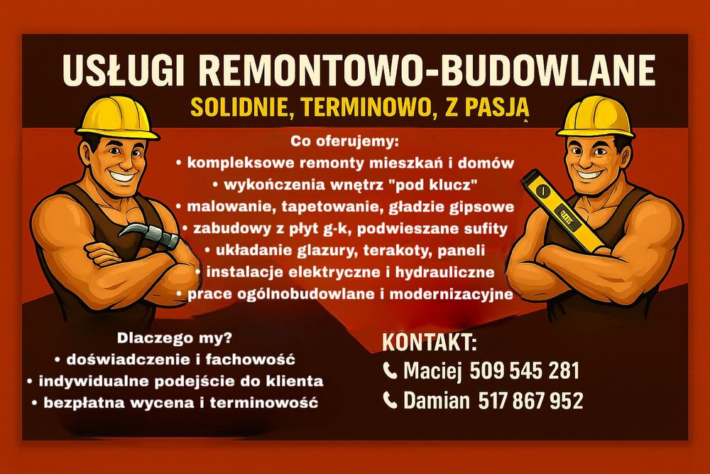 Usługi remontowo-budowlane
