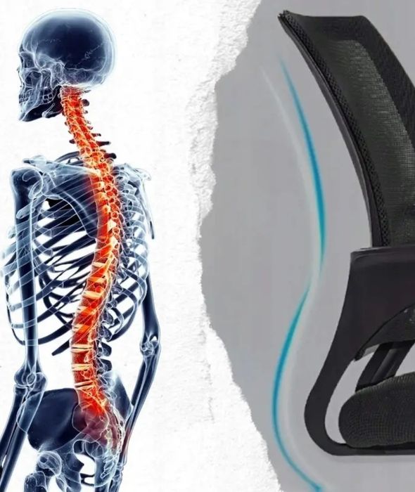 Fotel obrotowy biurowy ergonomiczny czarny siateczkowy z regulacją