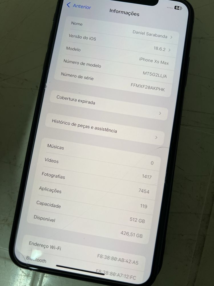 Iphone XS max 512GB