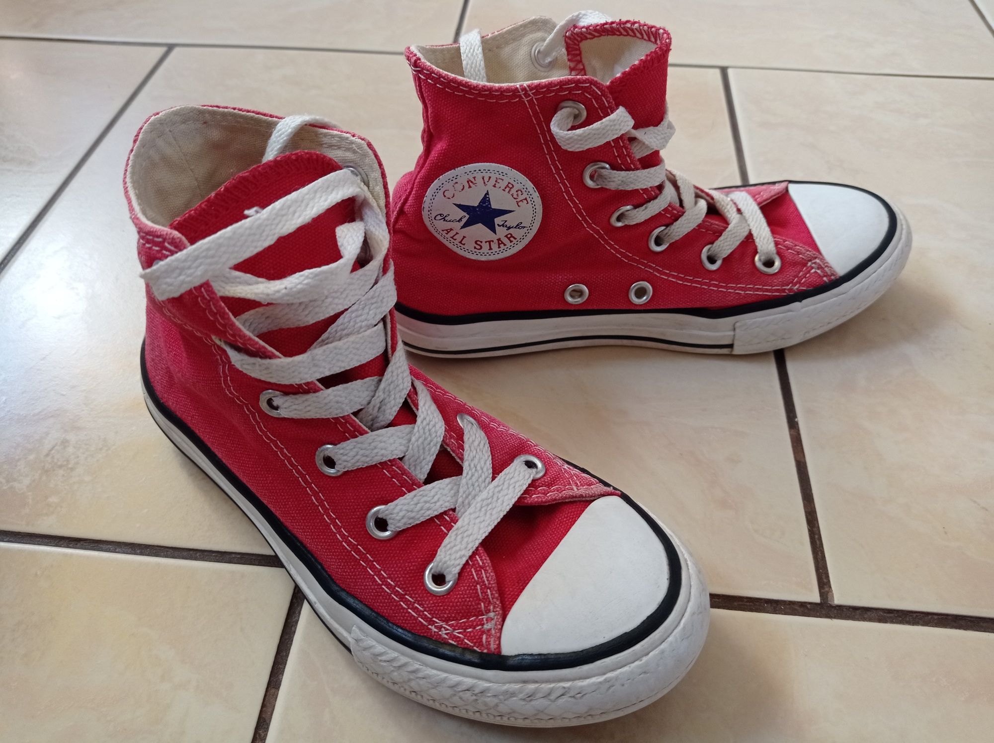 Trampki Converse,rozm.30,all star ,dziecięce,czerwone,wysokie