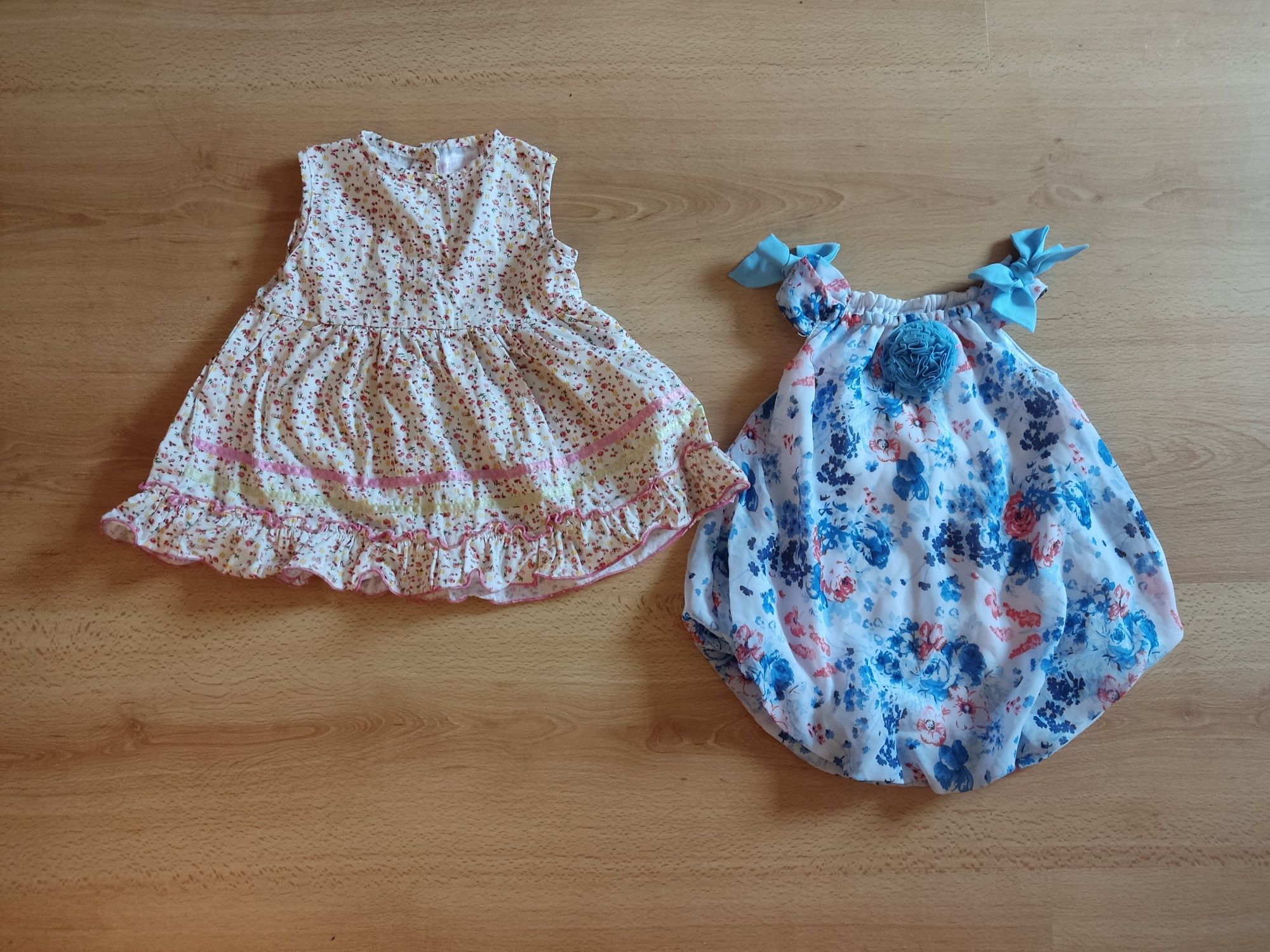 Sukienki na lato wiosnę niemowlęce dziewczęce rozmiar 74