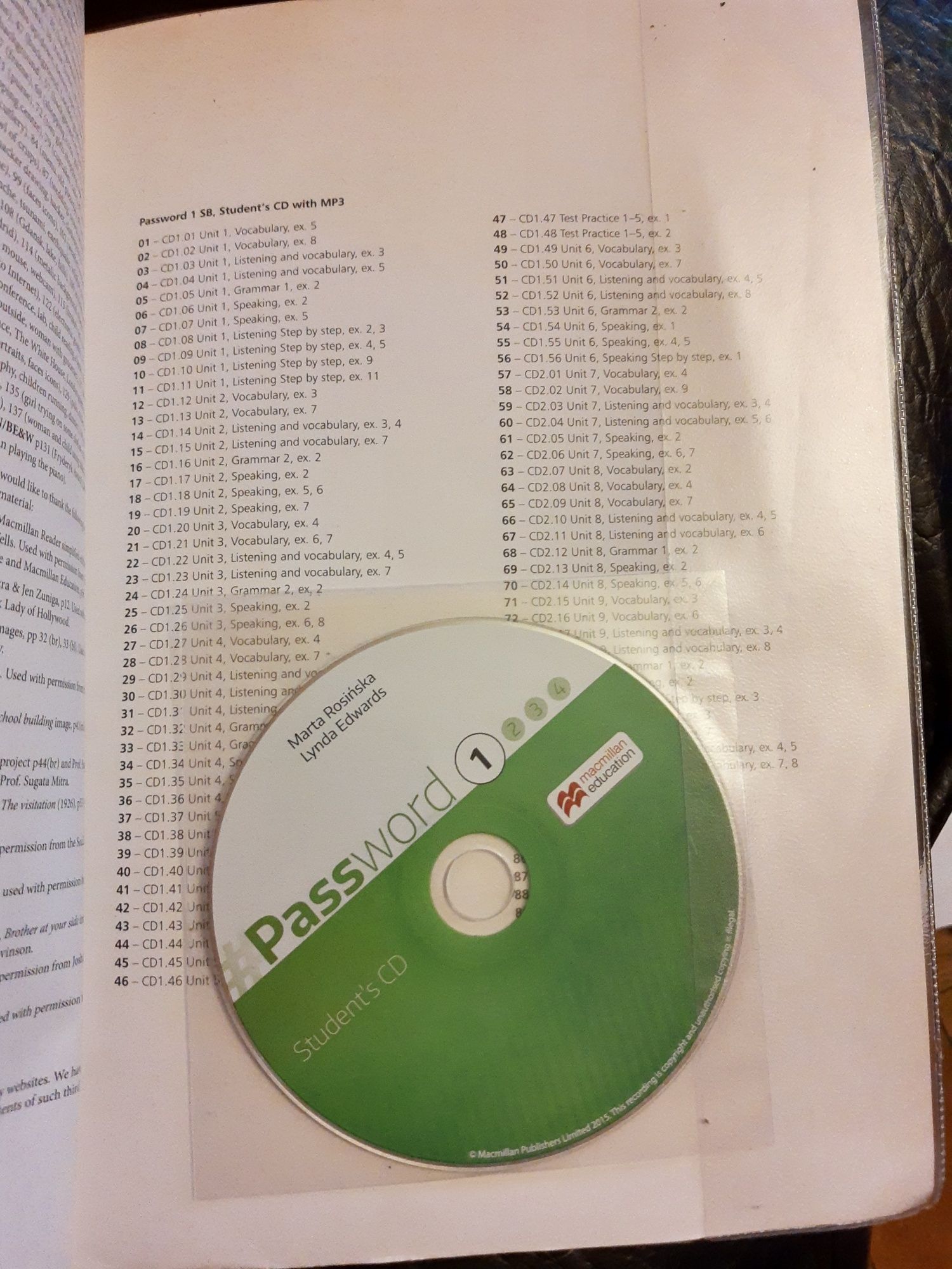 Podręcznik i ćwiczenia (55zl razem) password 1 workbook