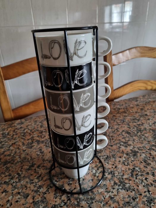 Conjunto de 6 chávenas